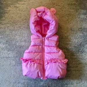 Gymboree Pink Sparkle Puffer Vest